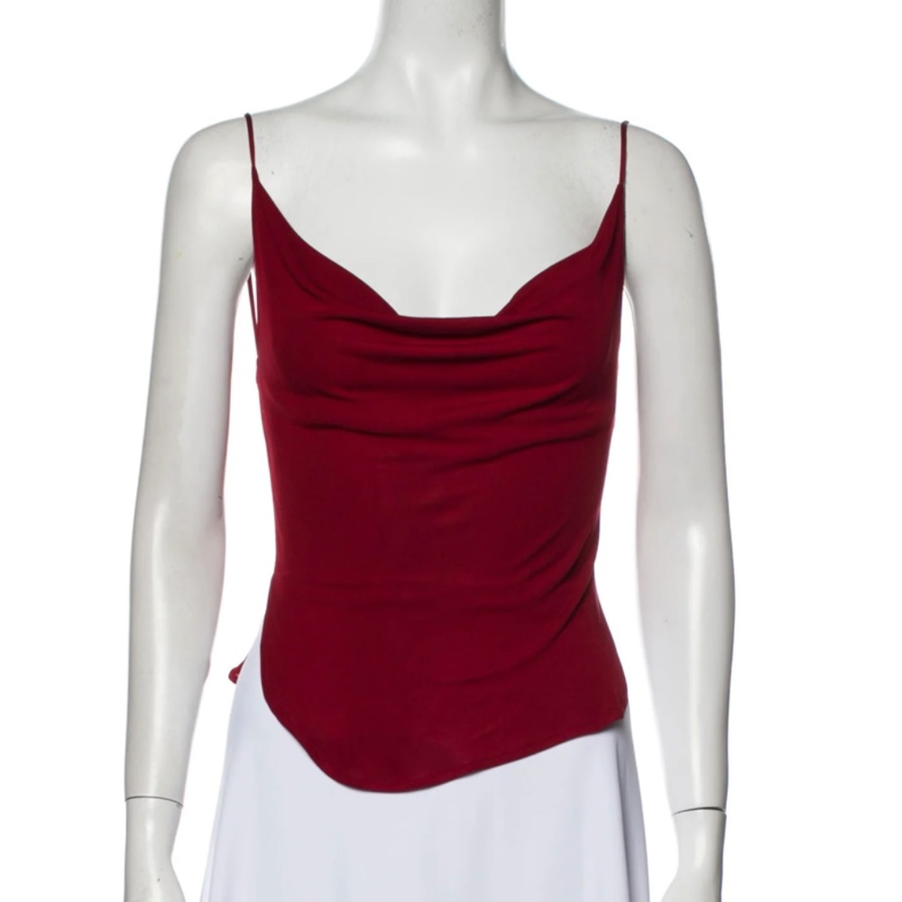 YIGAL AZROUËL Cowl Neck Sleeveless Top